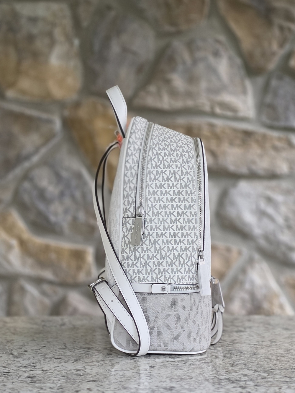 Michael Kors Rhea Color-Block Logo Medium Backpack - Picture 2 of 9